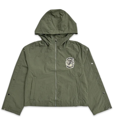 Saint Vanity Nylon Cargo Jacket Green