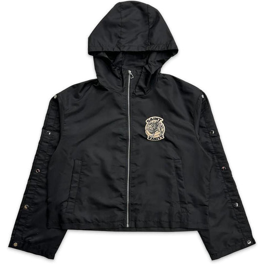 Saint Vanity Nylon Top Black