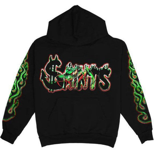 Saints Logo Hoodie Black
