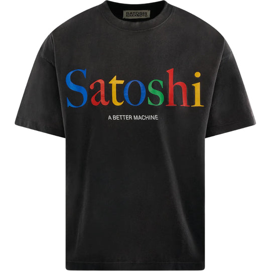 Satoshi Nakamoto A Better Machine Tee Black