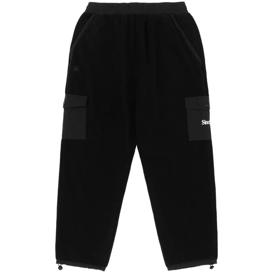Sinclair Cargo Pocket Fleece Pants Black