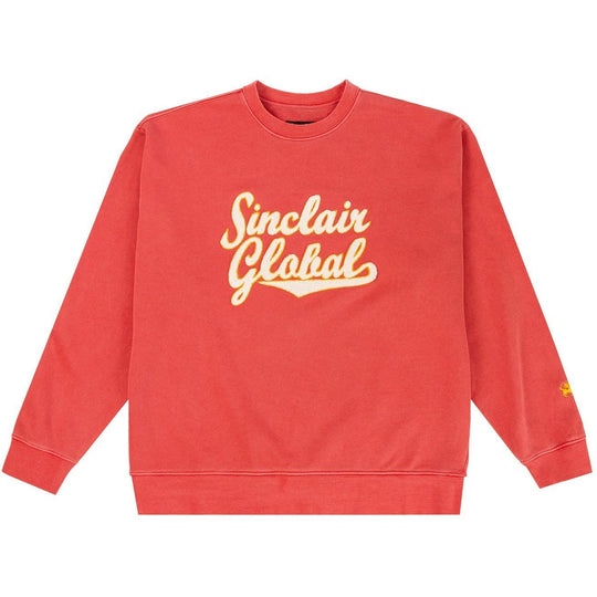 Sinclair Chenille Crewneck Red