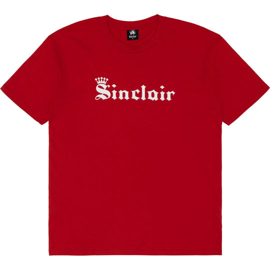 Sinclair Old English Crown Tee Red