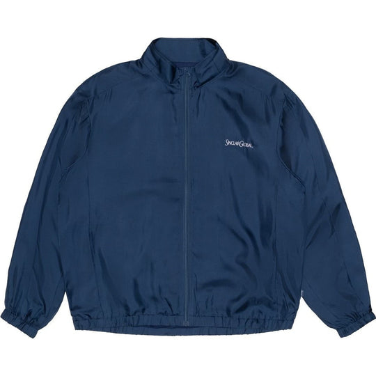 Sinclair Silk Track Jacket Navy