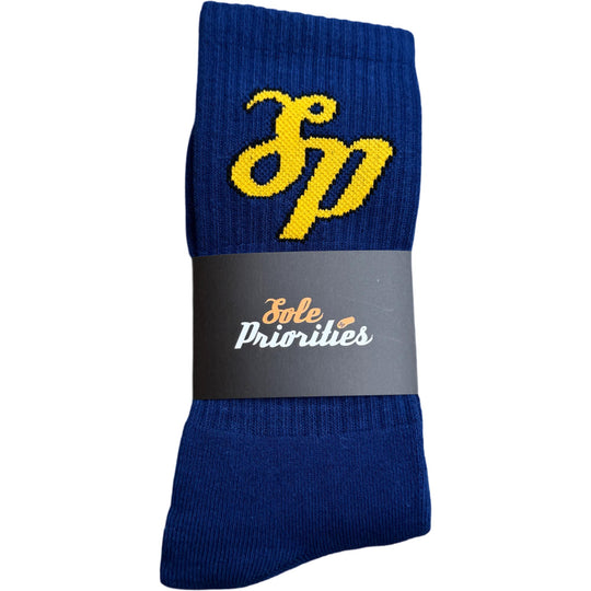 Sole Priorities Socks Berkeley Blue/California Gold