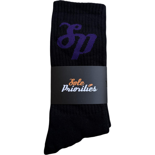 Sole Priorities Socks Black/Purple