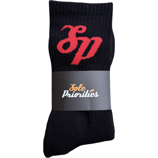 Sole Priorities Socks Black/Red