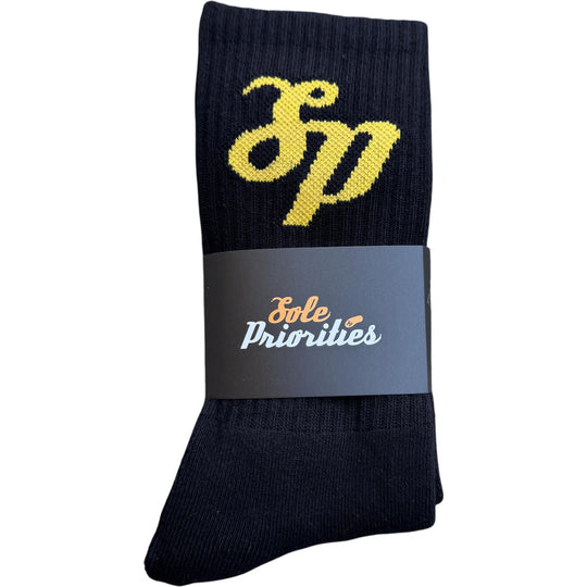 Sole Priorities Socks Black/Wake Forest Gold