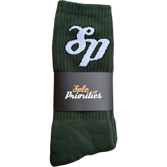 Sole Priorities Socks Green/White