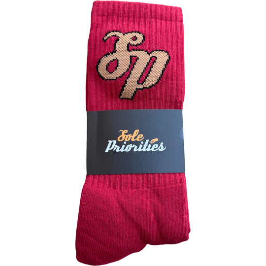 Sole Priorities Socks Maroon/Gold