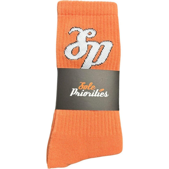 Sole Priorities Socks Orange/White