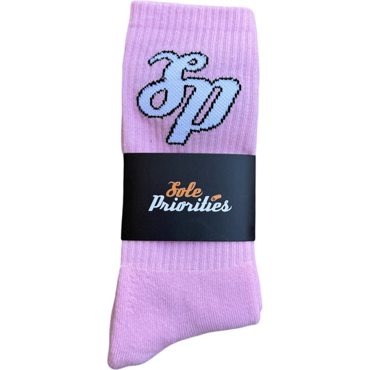 Sole Priorities Socks Pink/White