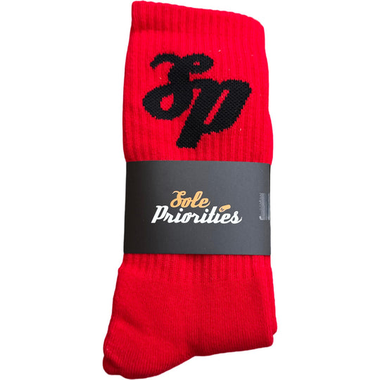 Sole Priorities Socks Red/Black