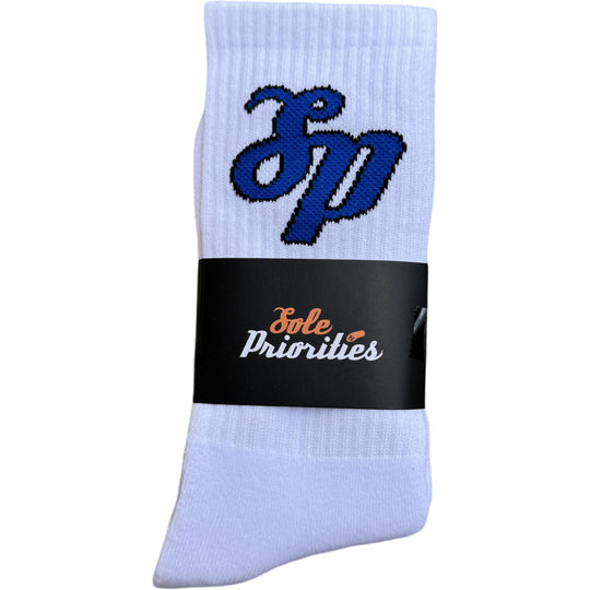 Sole Priorities Socks White/Blue