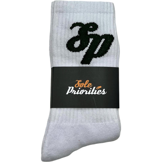 Sole Priorities Socks White/Green