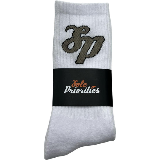 Sole Priorities Socks White/Grey
