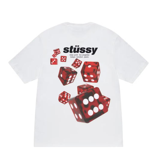 Stussy Rollers Tee White