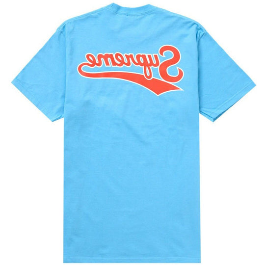 Supreme Backwards Tee Bright Blue