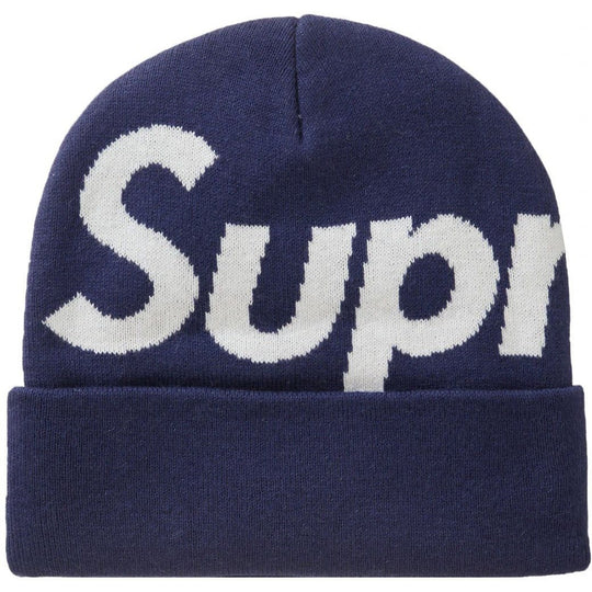 Supreme Big Logo Beanie Beanie (FW23) Navy