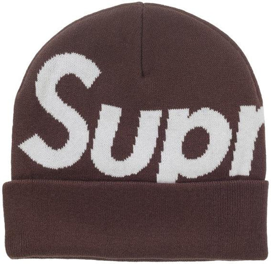 Supreme Big Logo Beanie (FW25) Brown