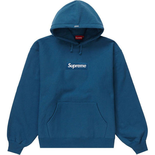 Supreme Box Logo Hooded Sweatshirt (FW23) Blue