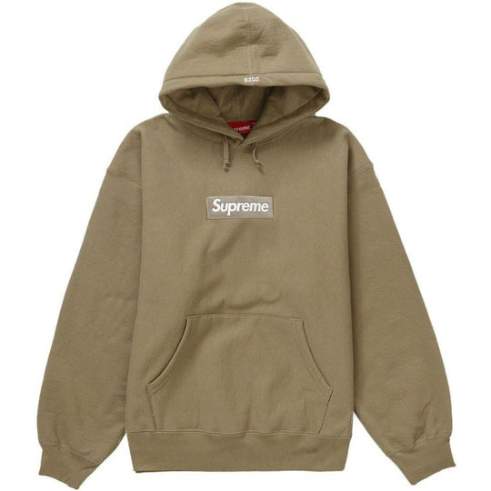 Supreme Box Logo Hooded Sweatshirt (FW23) Dark Sand