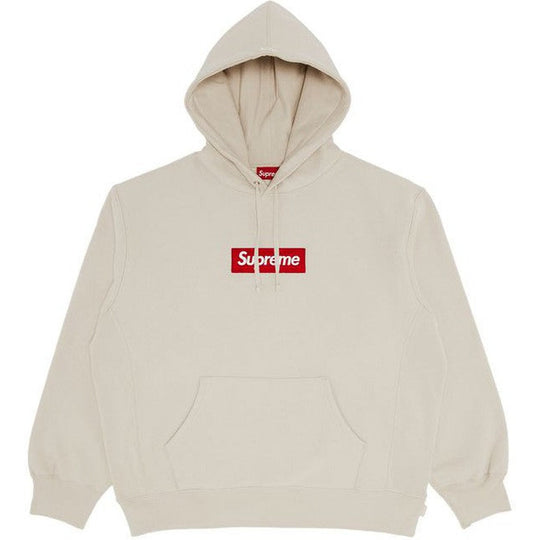 Supreme Box Logo Hooded Sweatshirt Stone