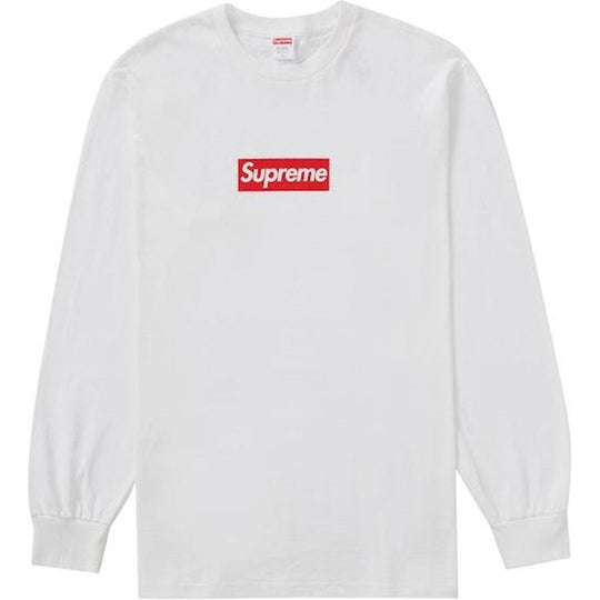 Supreme Box Logo L/S Tee White