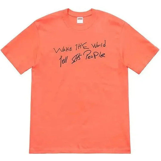 Supreme Buju Banton Wake The World Tee Red