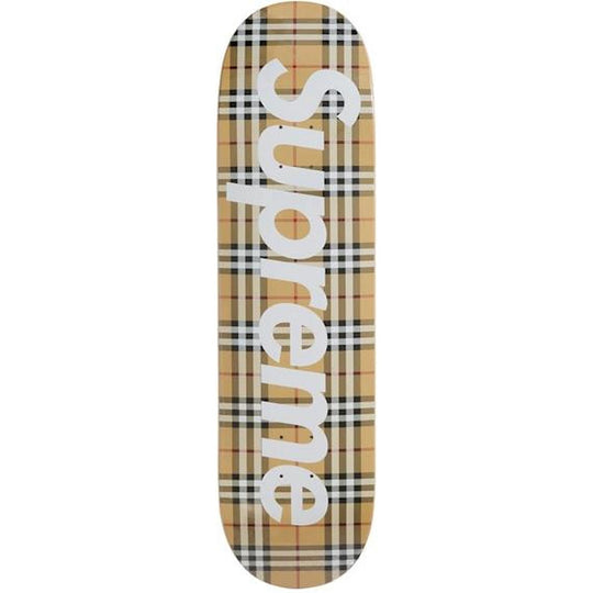 Supreme Burberry Skateboard Deck Beige