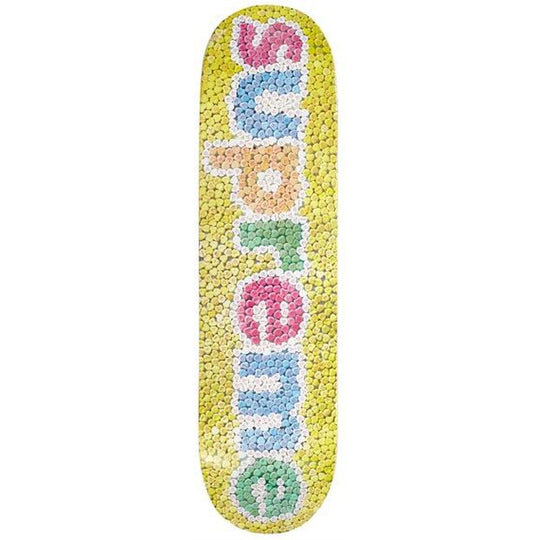 Supreme Candy Hearts Skateboard Deck Yellow