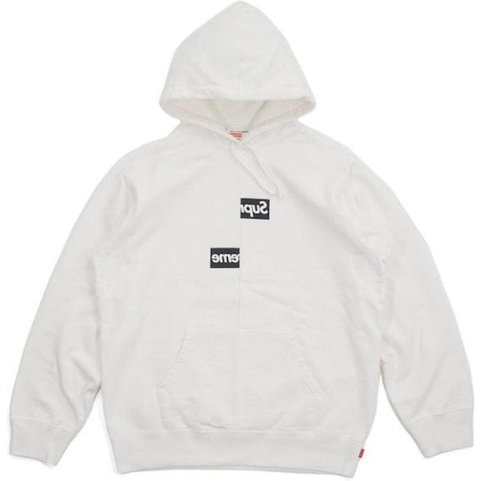 Supreme Comme des Garcons SHIRT Split Box Logo Hooded Sweatshirt White