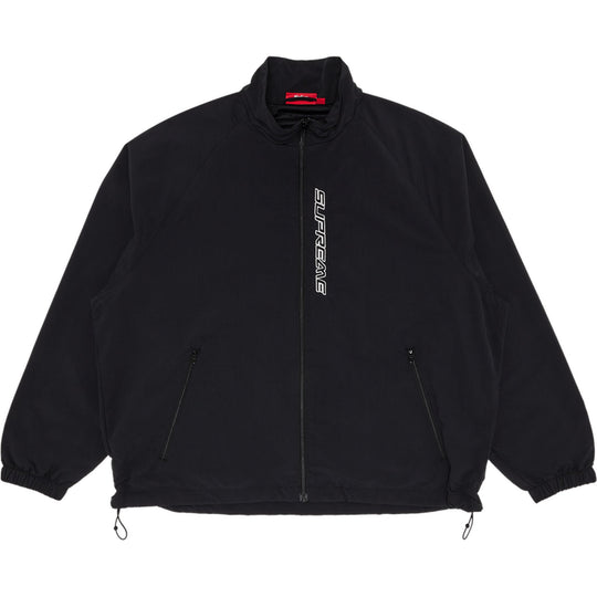 Supreme Contrast Zip Track Jacket Black