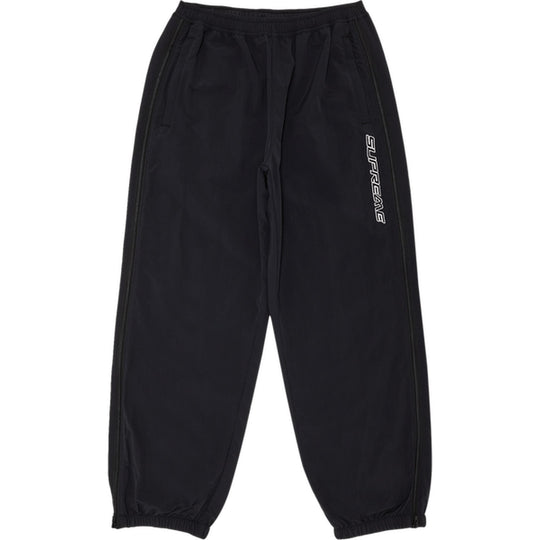 Supreme Contrast Zip Warm Up Pant Black