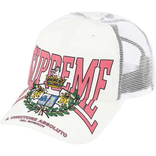 Supreme Crest Mesh Back 6-Panel White