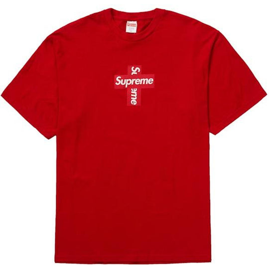 Supreme Cross Box Logo Tee Red