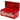 Supreme Diamond Plate Tool Box Red