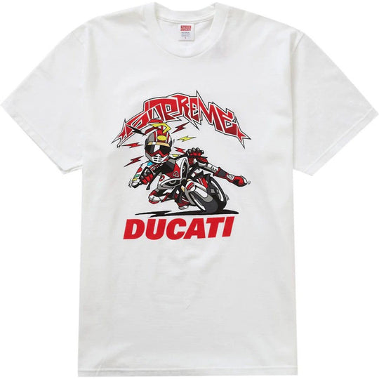 Supreme Ducati Bike Tee White
