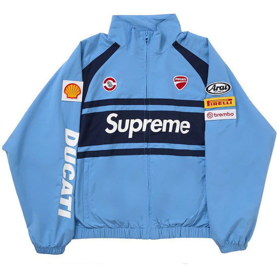 Supreme Ducati Track Jacket Light Blue