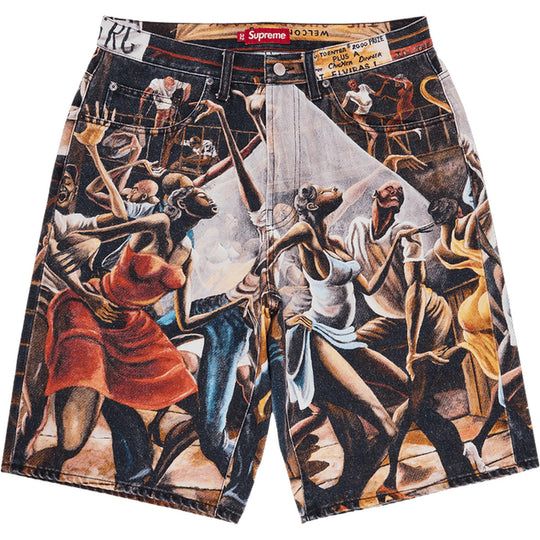 Supreme Ernie Barnes Baggy Denim Short Dance