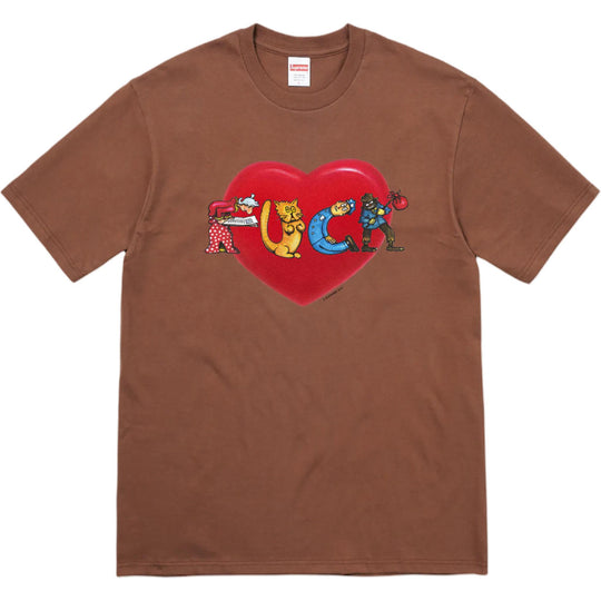 Supreme Fuck Love Tee Brown