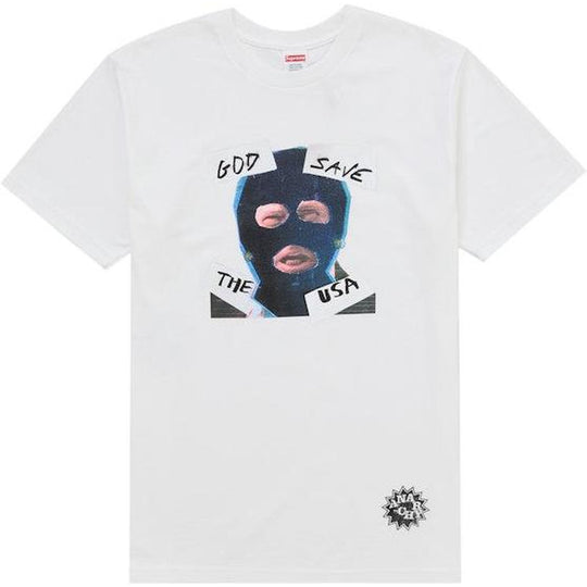 Supreme God Save Us Tee White