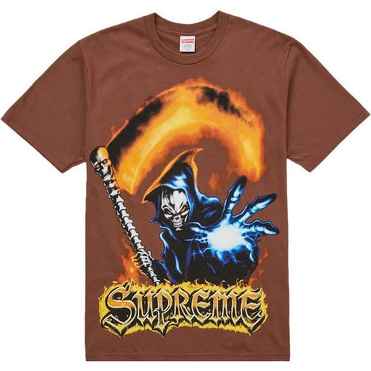 Supreme Grim Reaper Tee Brown