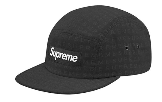 Supreme Jacquard Camp Cap Text Black (SS15)