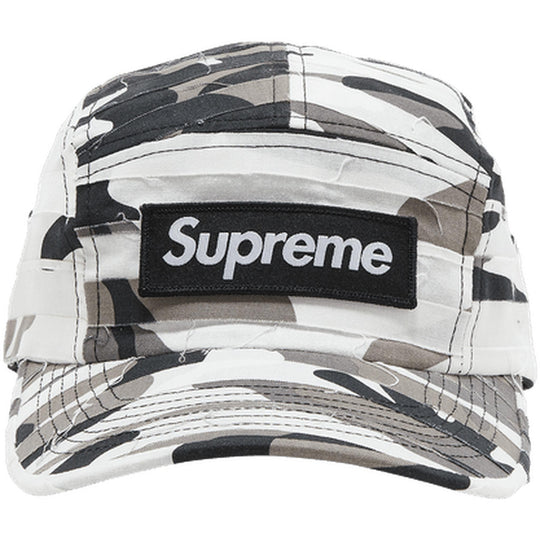 Supreme Layered Camo Camp Cap White