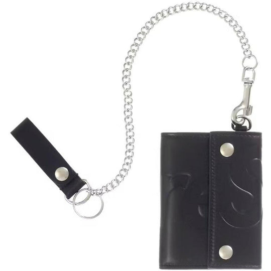 Supreme Leather Chain Wallet (FW25) Black