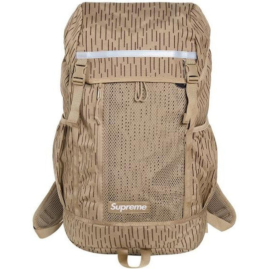 Supreme Logo Backpack (FW24) Tan Raindrop