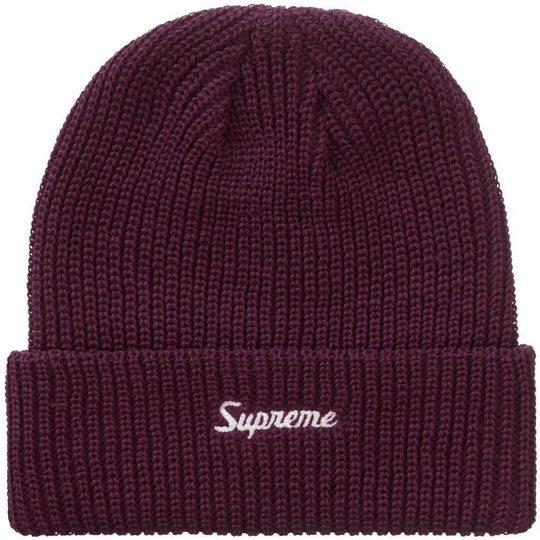 Supreme Loose Gauge Beanie Burgundy