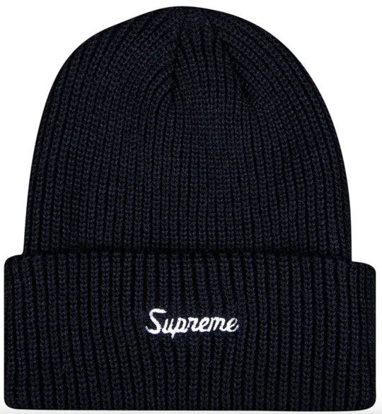 Supreme Loose Gauge Beanie Navy/Navy
