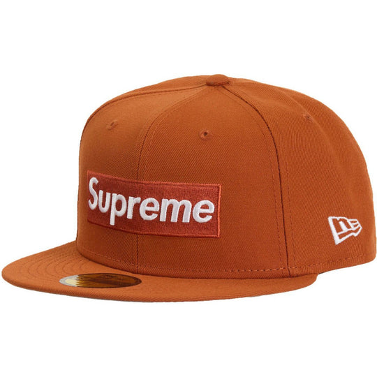 Supreme MLB Teams Detroit Box Logo New Era 59Fifty Fitted Cap Burnt Orange